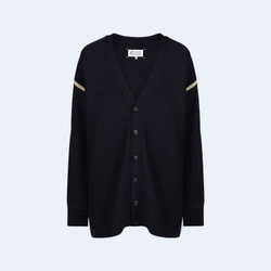 메종 마르지엘라 엘보우 패치 가디건 네이비